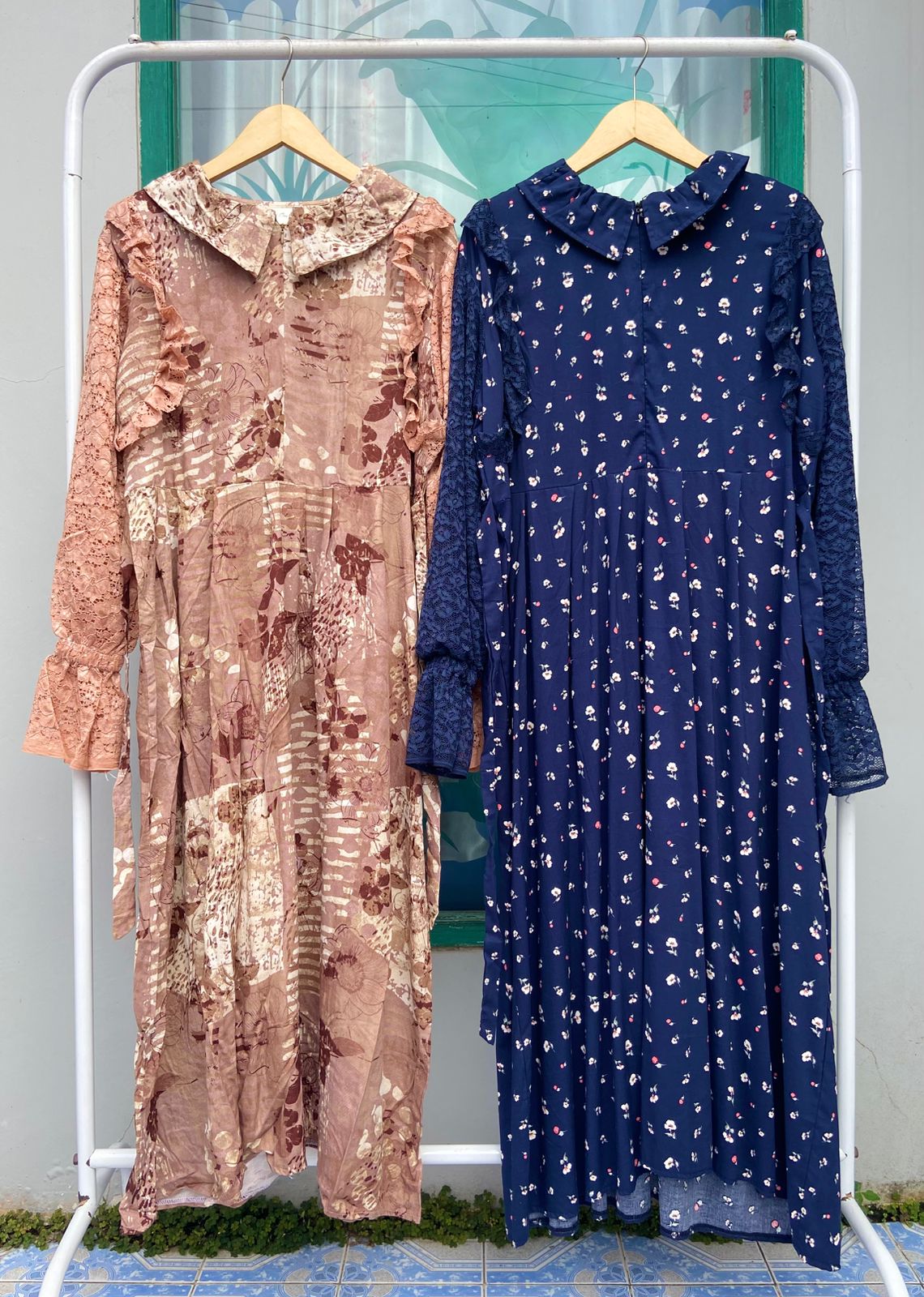 Gamis Muslimah Motif Floral