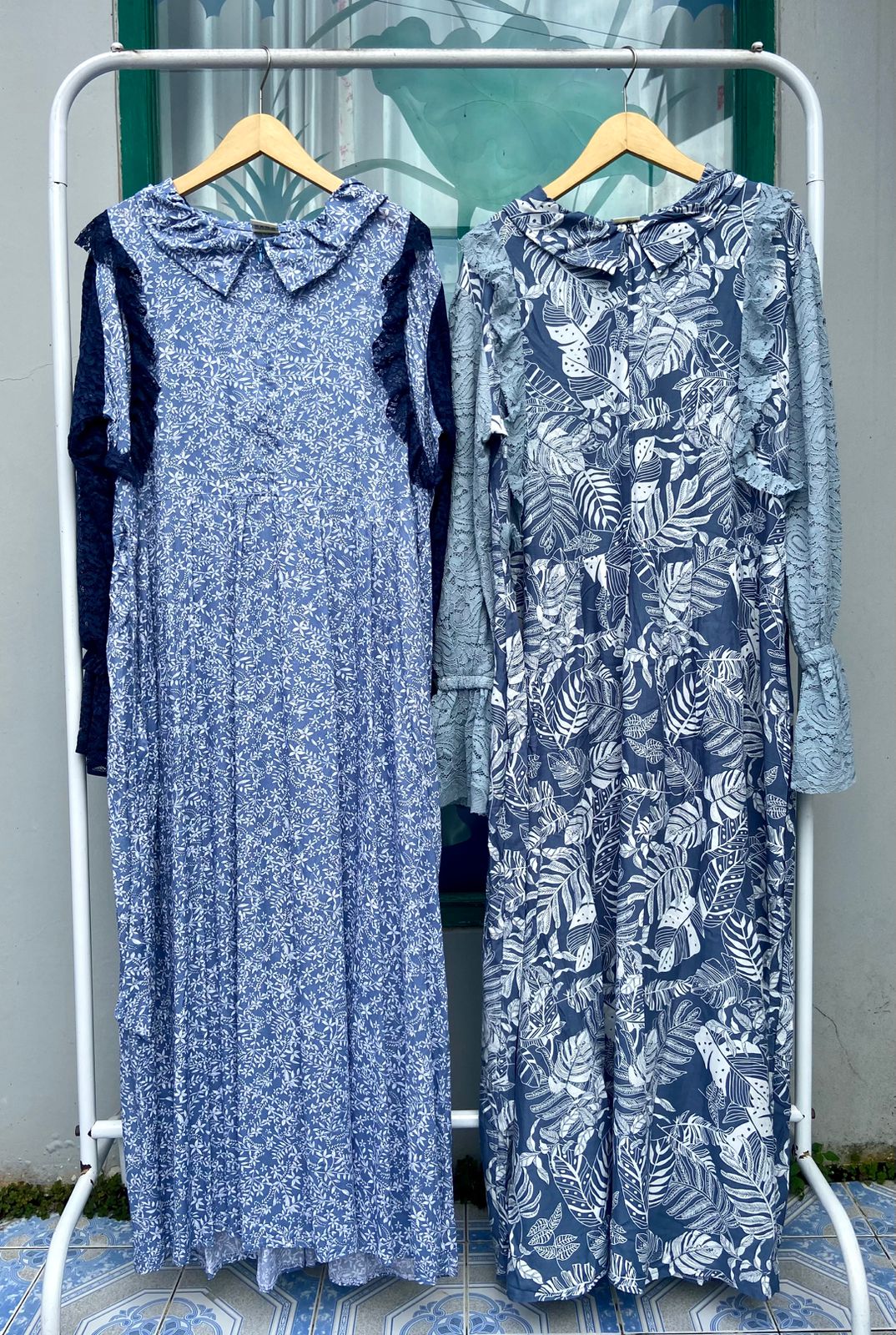 Gamis Muslimah Kerah Ruffle